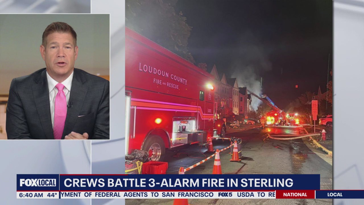 Loudoun townhomes hit by early 3-alarm fire