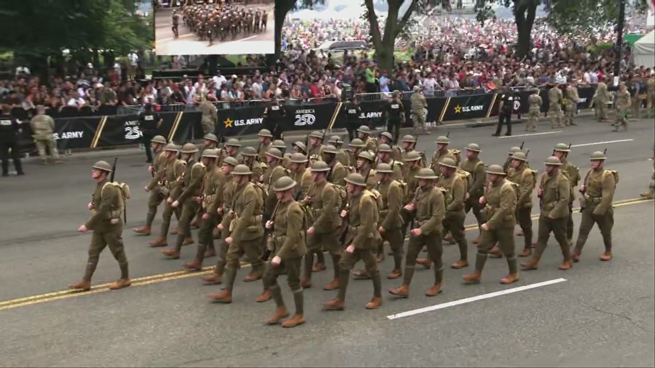Military parade video: World War I era
