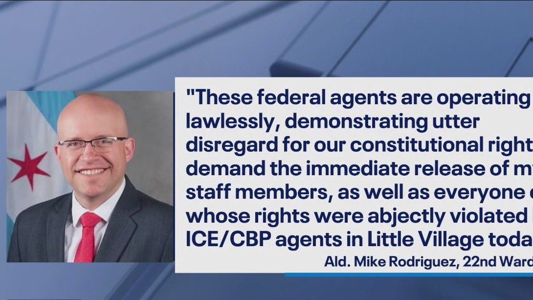 Chicago alder says federal agents detained 2 of his staff members, among others