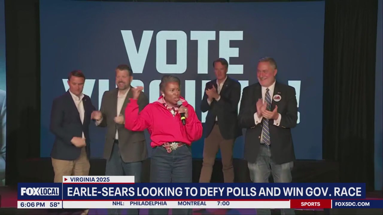 Earle-Sears hopes to defy poll numbers, secure governor's sear