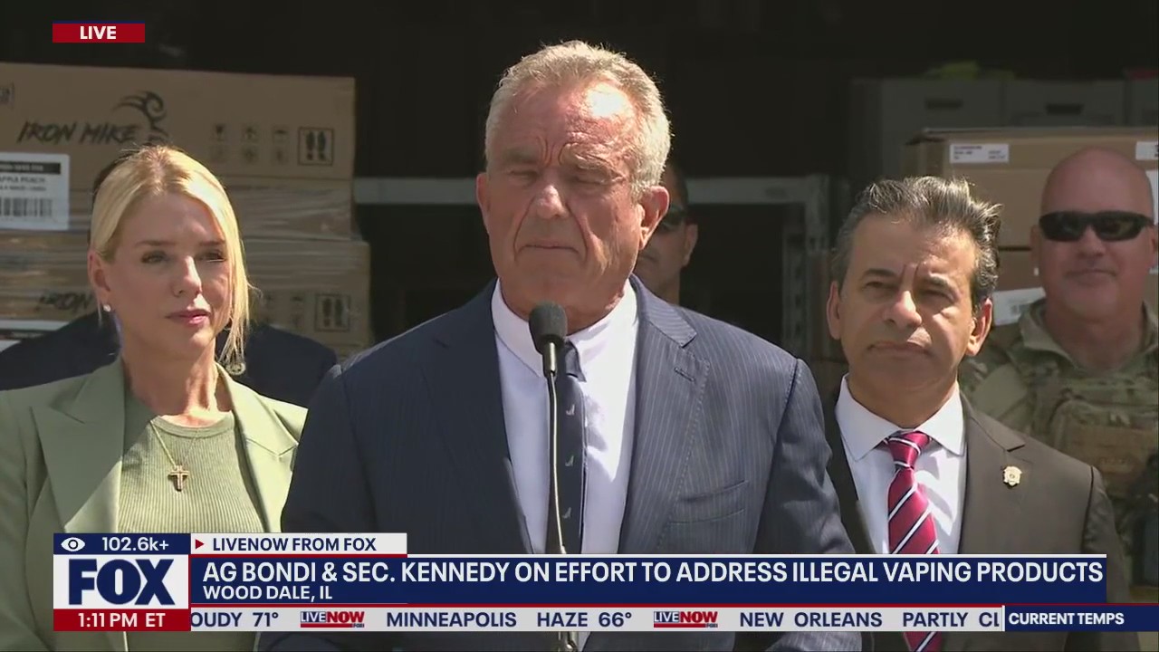 RFK Jr. and Pam Bondi discuss illegal vaping