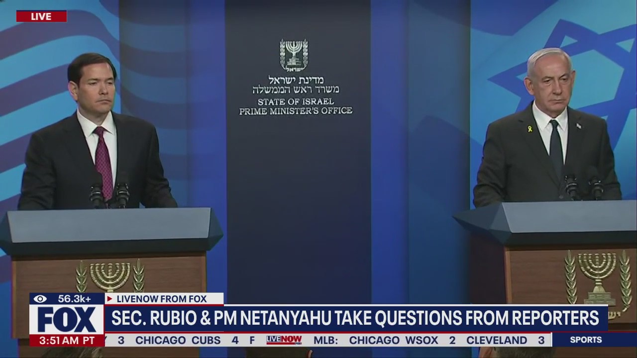 Sec. Rubio, Netanyahu hold joint news conference