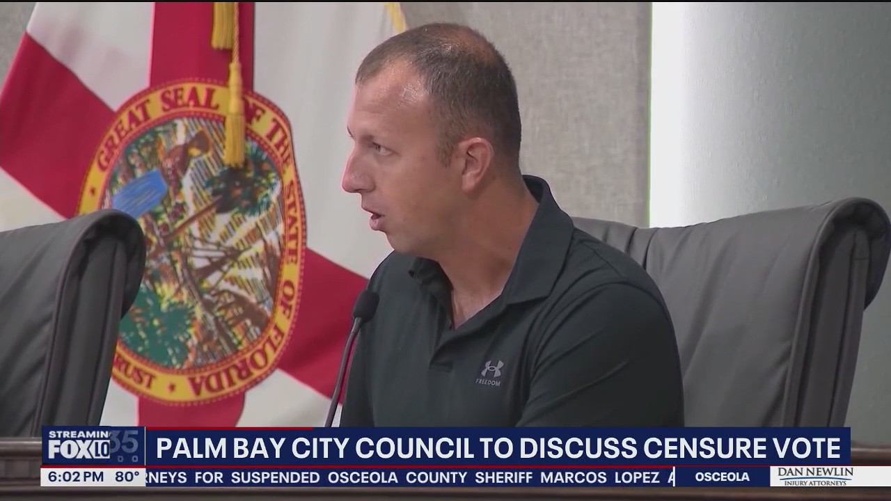 Palm Bay council considers to vote on censuring member