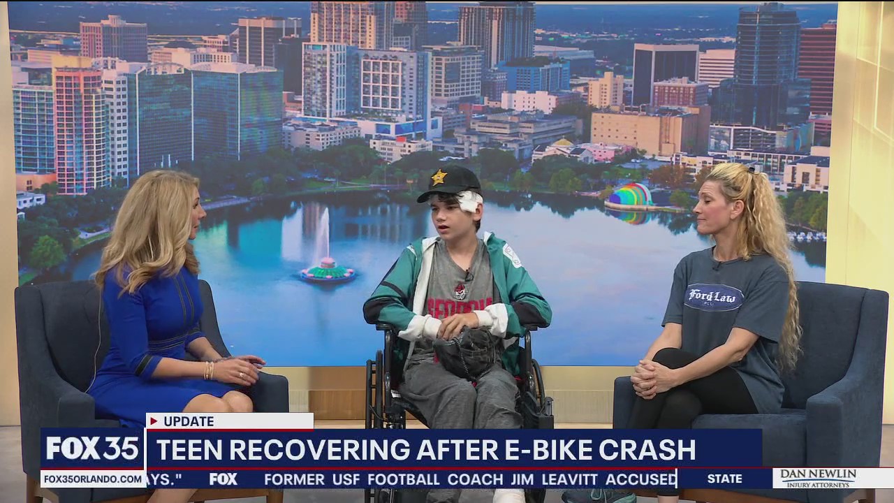 Volusia County teen in e-bike crash joins FOX 35