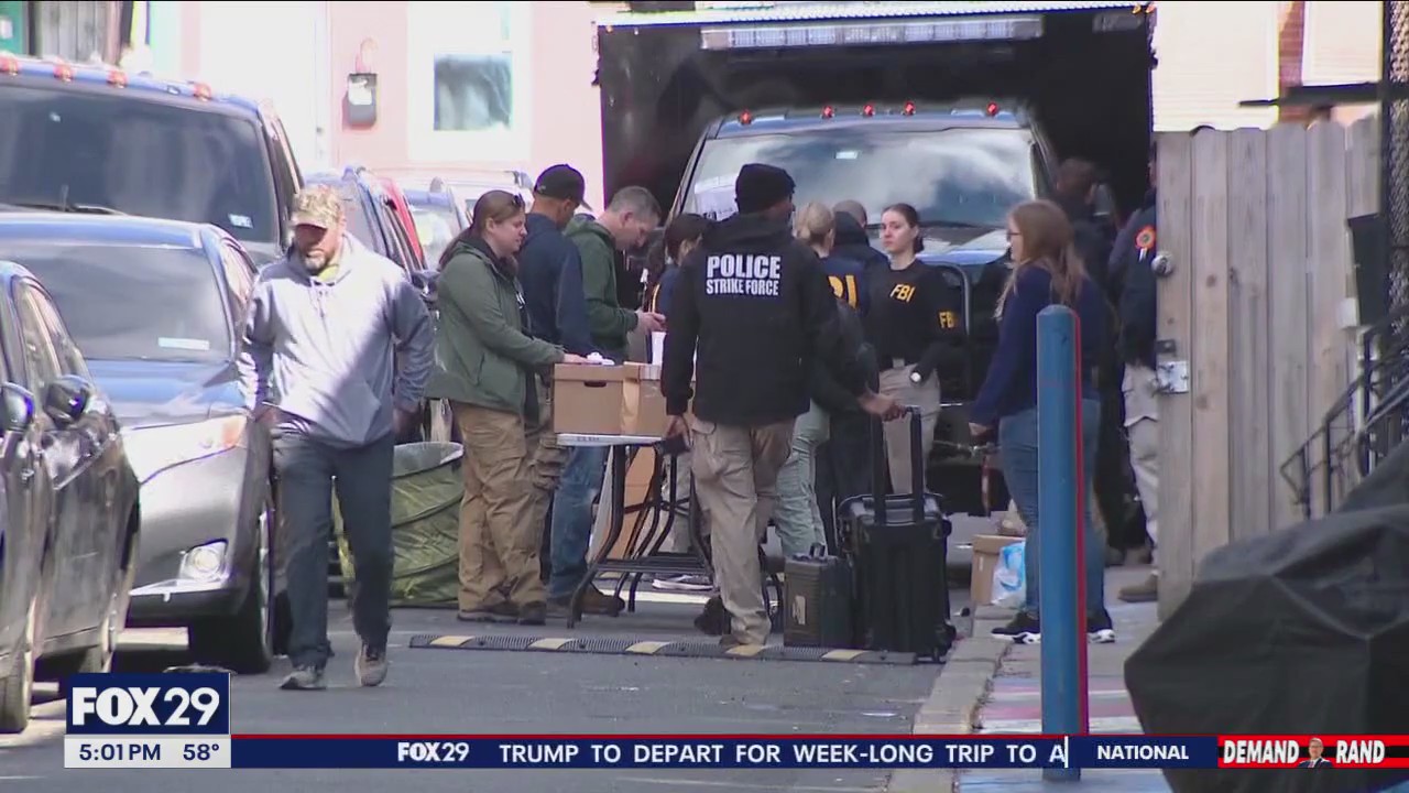 FBI, Philadelphia police hold gang, drug trafficking bust in Kensington