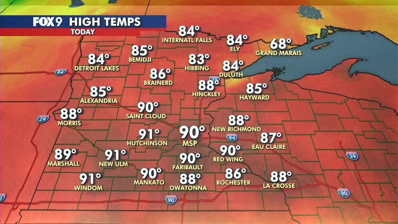 MN weather: Record-breaking heat Saturday