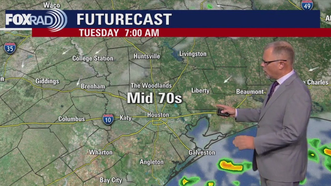 Houston weather: Isolated storms possible on Tuesday
