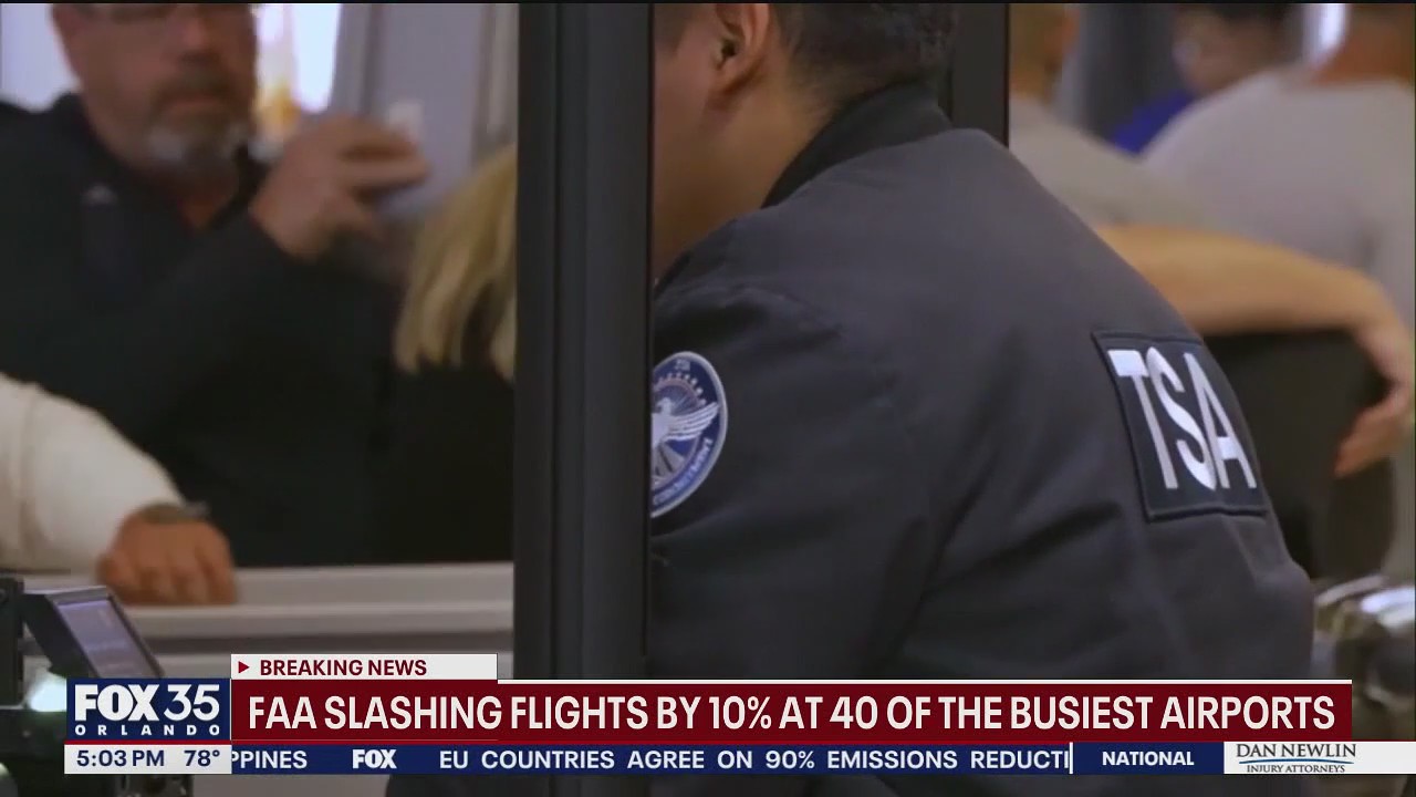 FAA cuts flights by 10% amid staffing issues