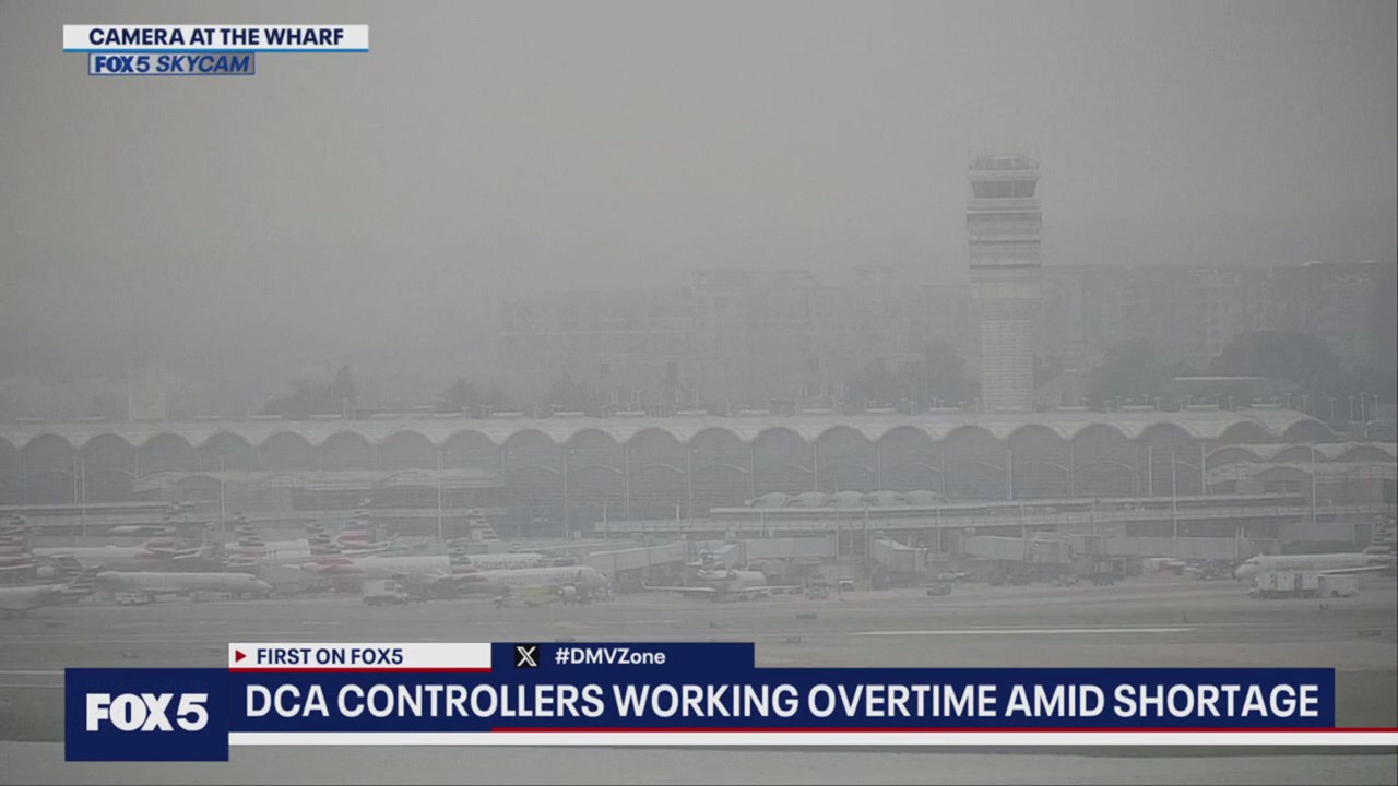 DCA Air Traffic Controllers working overtime amid staff shortages