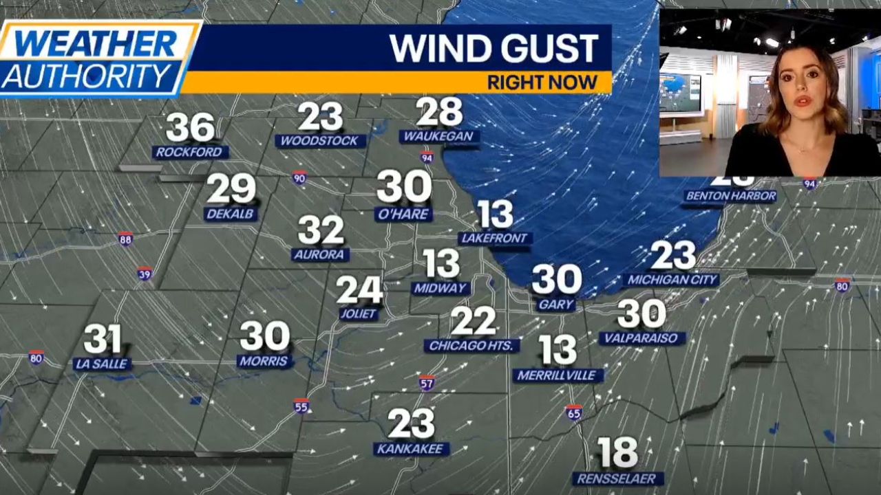 Chicago weather: Rain turns to snow with gusty winds ahead