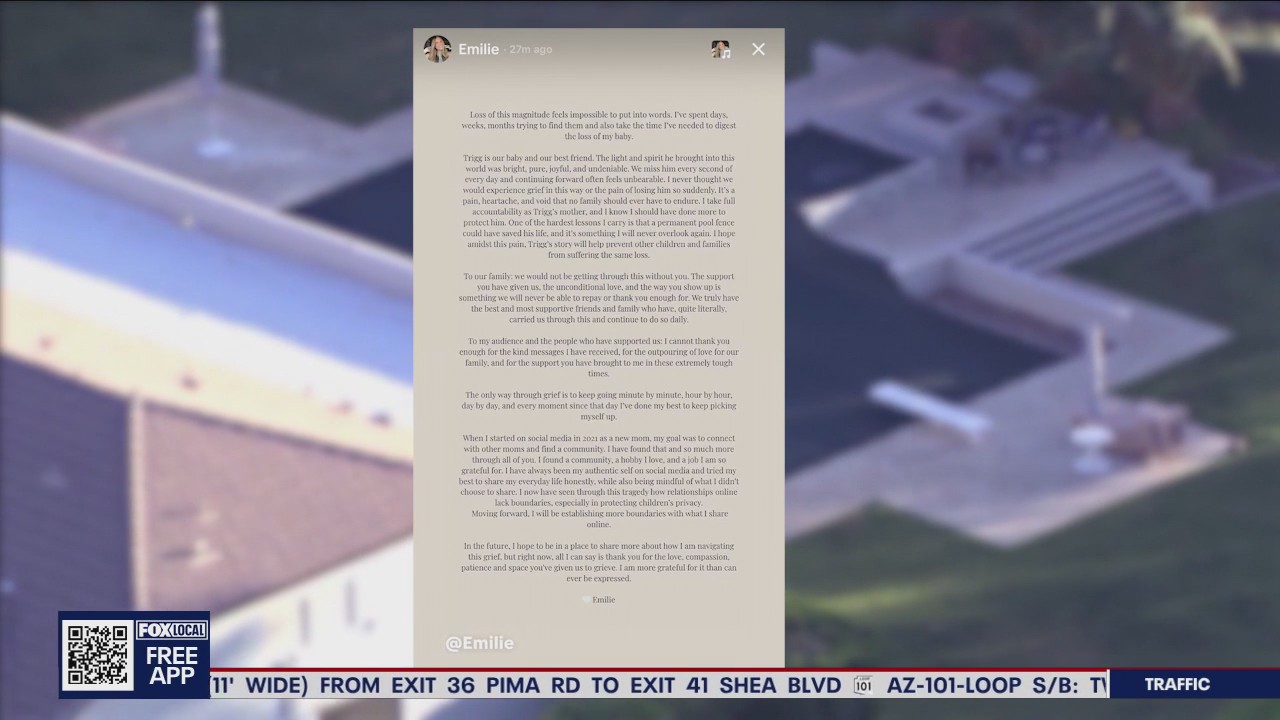 TikTokerka Emilie Kiser spregovorila o smrti svojega triletnega sina