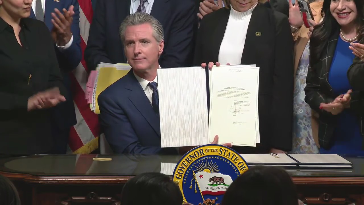 Newsom signs legislation advancing California redistricting special election
